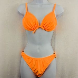 Endless Sun Bright Orange 2-Piece Bikini Two Sizes